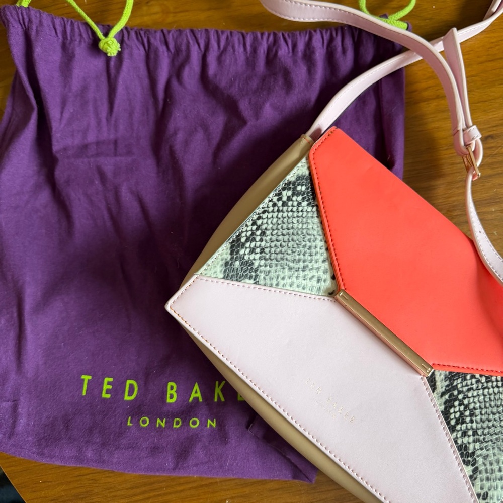 Ted Baker Coral and Pink Shoulder Bag